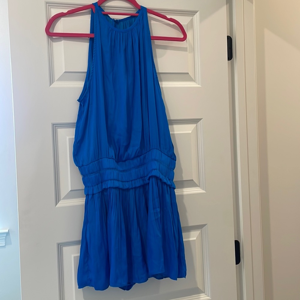 New! DOBE blue pleated romper
